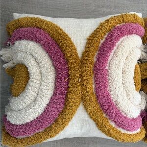 Colorful Textured Throw Pillows (2)